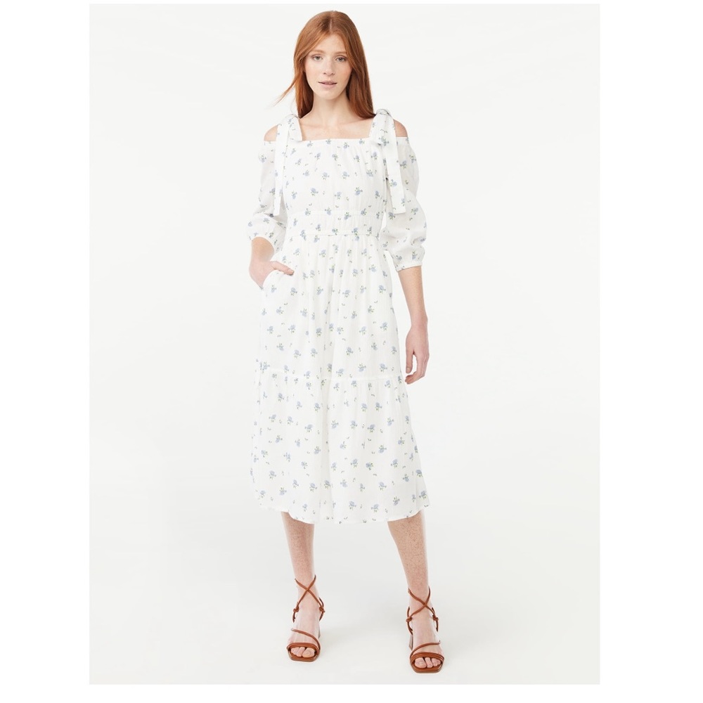 NWT Free Assembly off the shoulder midi